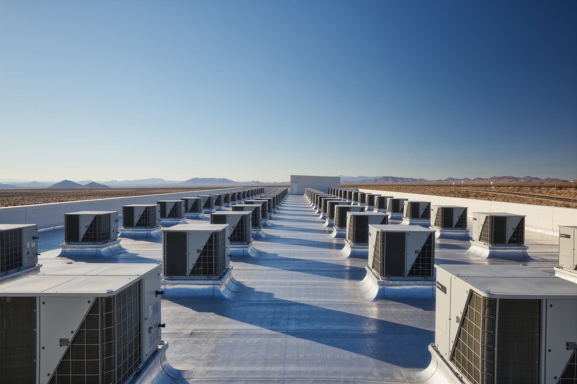 Commercial rooftop cooling units in Phoenix